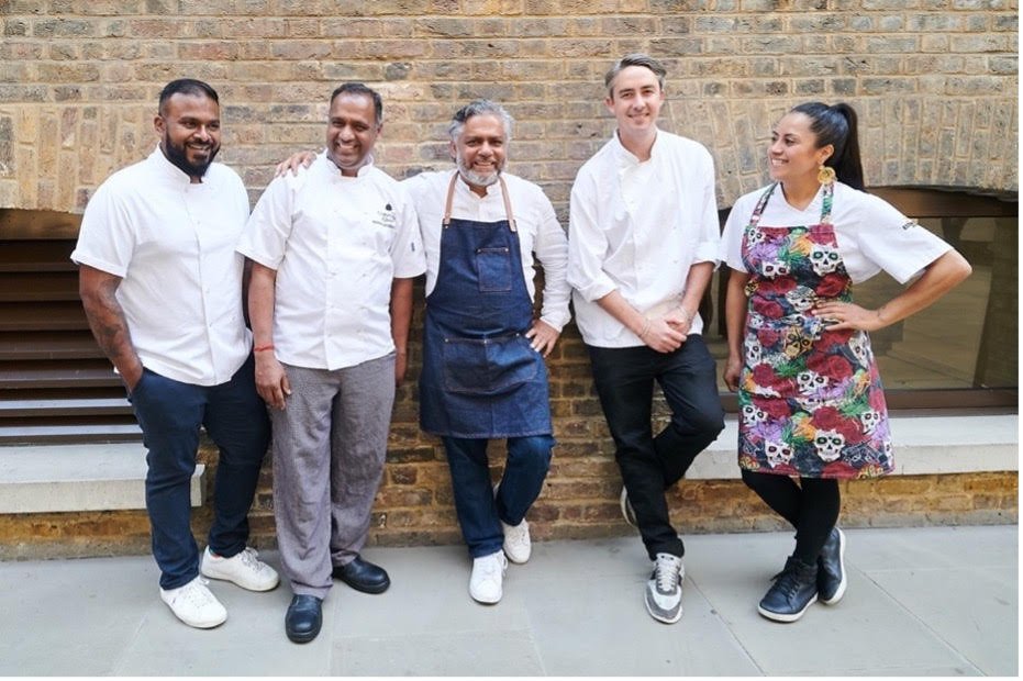 To celebrate Cinnamon Kitchen City’s 15th anniversary, @chefviveksingh and Head Chef Raju Ramachandran will join forces with Will Bowlby of @Kricketlondon, @CavitaAdriana of Cavita and Gavin Malleappah of Rambutan for a 4-course dinner on Oct. 6. To booK: opentable.com/booking/experi…