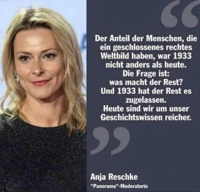 Das, was Anja #Reschke sagt...