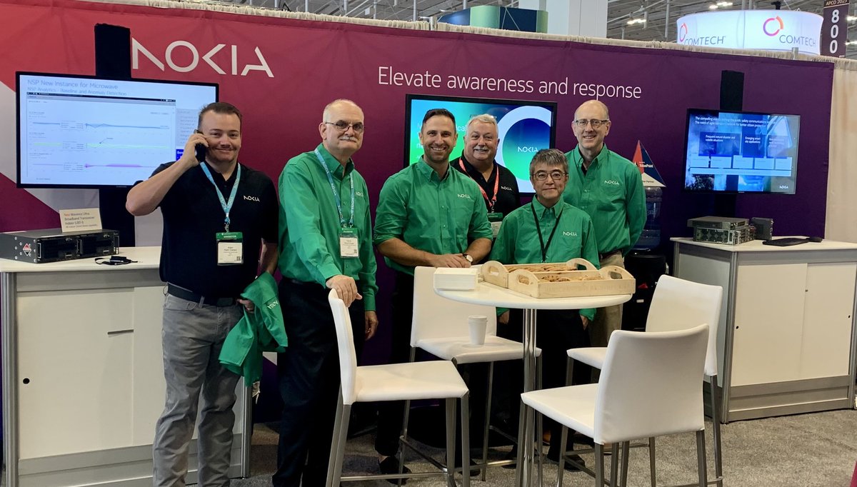 nokiaindustries's tweet photo. Come grab some coffee, cookies & goodies with @Nokia at #APCO2023 Booth 543. Adam Graham, Pat Picquet, Jon Holowachuk, Pat Vadnais, Hansen Chan & Doug Deutsch can demonstrate how #publicsafety organizations can elevate awareness & response. 🚒🚔#critcomms https://t.co/wxIn9jLSfN https://t.co/xB7VyV70eb