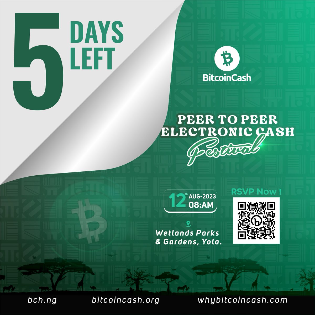 BchFestival's tweet photo. 📢📢📢 5 More Days to the Peer-to-Peer Electronic Cash Festival ...
Join our CashRain Community: https://t.co/V1XhfHp3CE 🌧️🌧️
 It's going to rain #BCH 

Get your #BitcoinCash Wallet Here:
 Android: https://t.co/yRfKYHpKTC
IOS: https://t.co/RVoptVJWxX
#BCH2023 https://t.co/BSDXaBtvgF