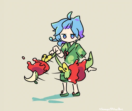 先端を持ってぷらんぷらんしてみたい #ゼロの悲報 #カミッチュ