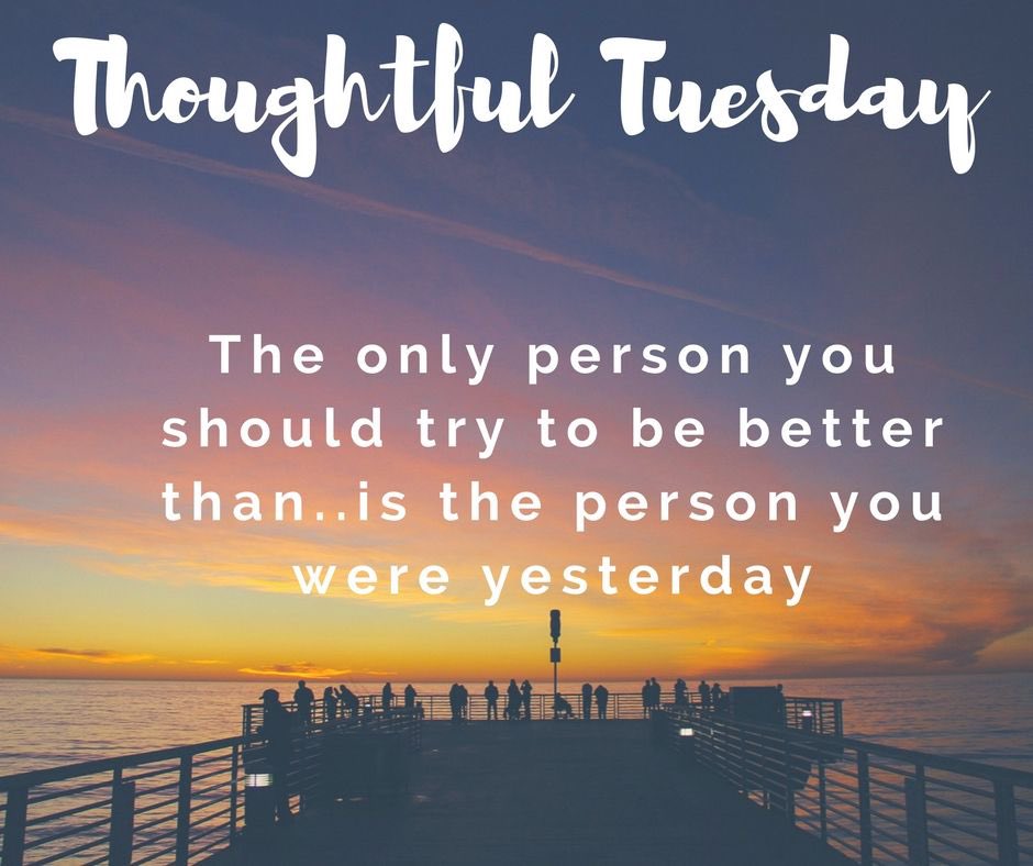 #ThoughtfulTuesday

The only person you should try to be better than… is the person you were yesterday. 

#thekristenkae #tuesday #tuesdaythoughts #thoughts #tues #keepimproving #keepimprovingyourself #keepbetteringyourself #keepgrowing #motivationalquotes #motivational