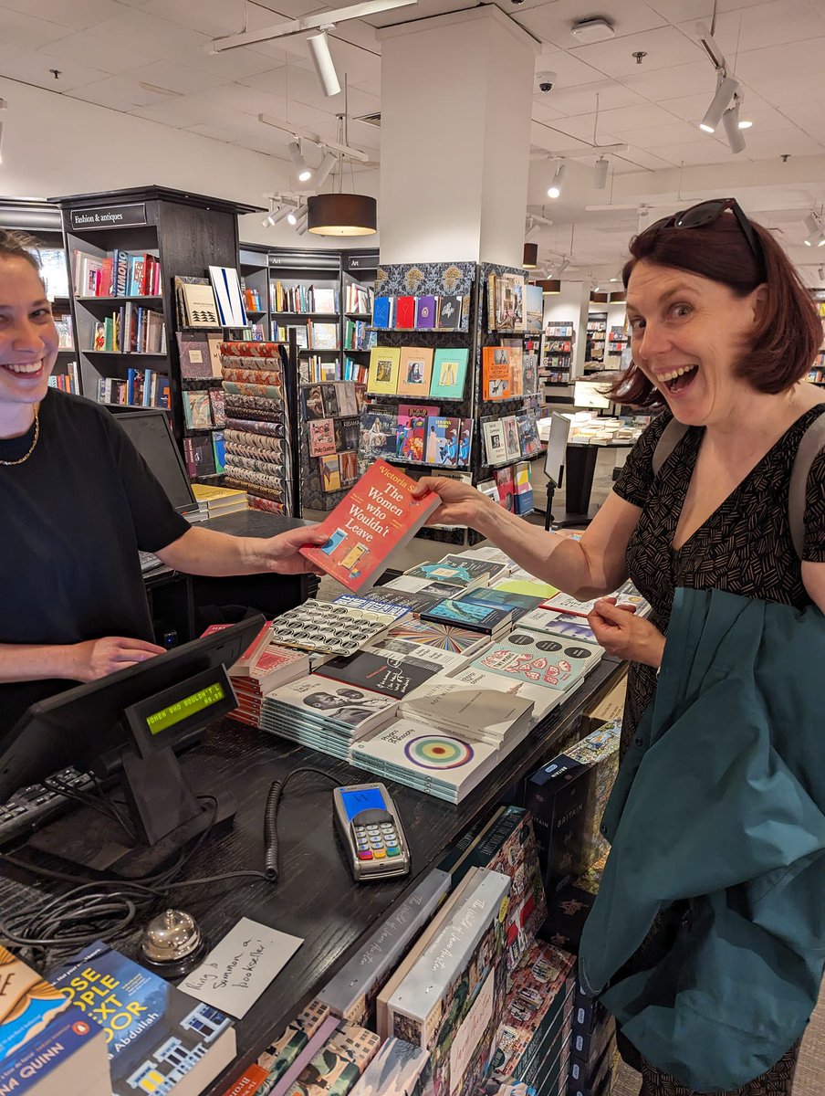 Toryscott's tweet image. Every author needs a friend who looks this happy when they buy their book
#thewomenwhowouldntleave
