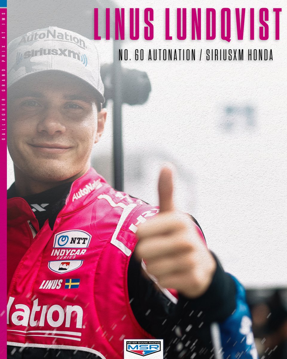 🚨 He's Back 🚨

<a href="/L_Lundqvist76/">Linus Lundqvist</a> will be back with us in the No. 60 for this weekend's #GallagherGP 💪

Official release: bit.ly/45kdlbv