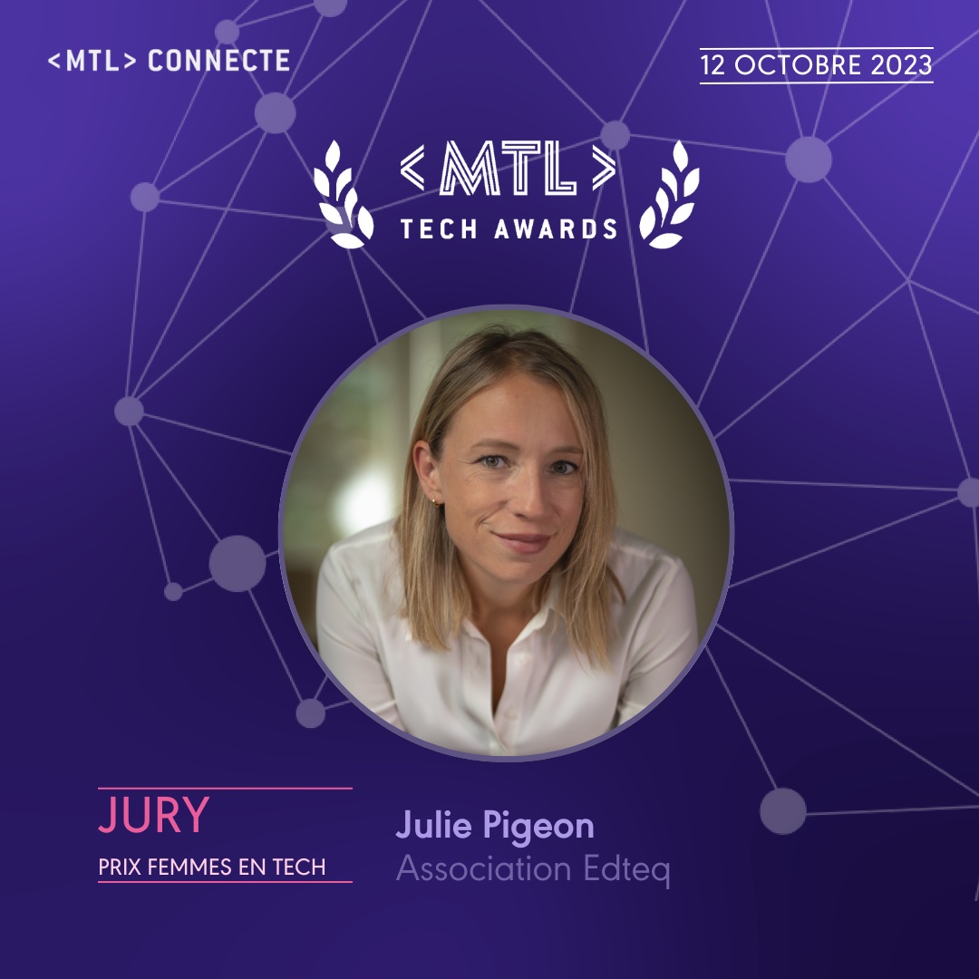 Julie Pigeon, directrice générale d'Edteq, rejoint le jury des #MTLTechawards, à l’occasion de #MTLconnecte 2023. Elle aura l’honneur de voter pour les finalistes du Prix Femmes en tech lors de la cérémonie, le 12 octobre à l’école NAD, Montréal! 🏆
mtlconnecte.ca/2023-tarifs/