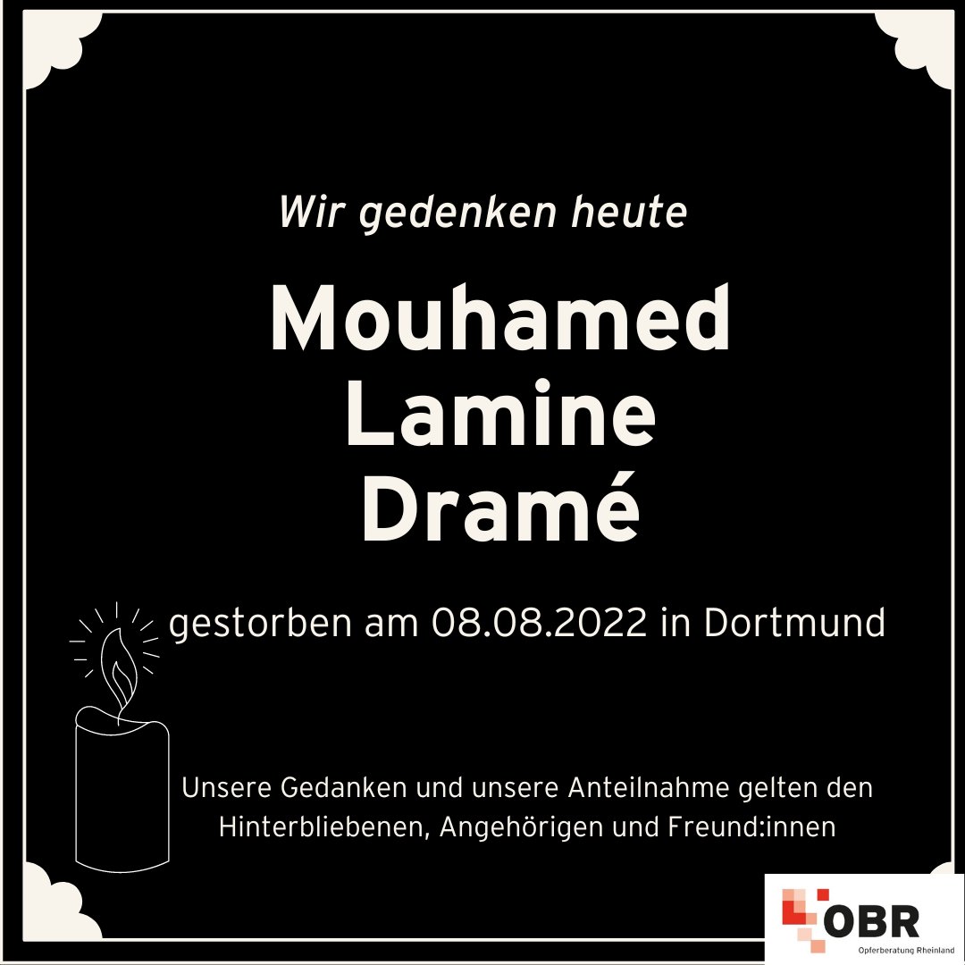 Wir trauern um Mouhamed Lamine Dramé. Am 8.8. 2022 wurde er in Dortmund von der Polizei erschossen. Er war ein guter Fußballspieler, großer BVB-Fan &amp; soll laut seiner Familie ein lieber, fürsorglicher Mensch gewesen sein. Er wurde nur 16 Jahre alt. <a href="/solimouhamed/">Solidaritätskreis Mouhamed</a> #Justice4Mouhamed