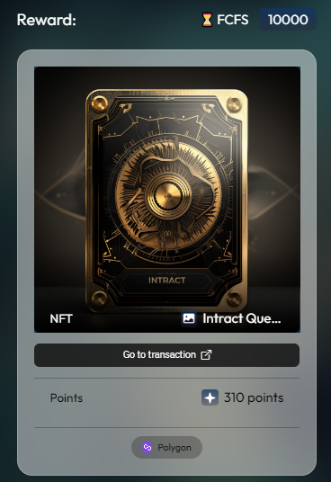 KMWMCZ's tweet photo. Intract Quest Survey
https://t.co/Kdp0Fwscfc #Quests #IntractBuzz
Intract ตอนนี้มีเควส survey มาให้ทำ
-รับ NFT และ point
-10000 ชิ้น FCFS https://t.co/jgAV3C8pmp