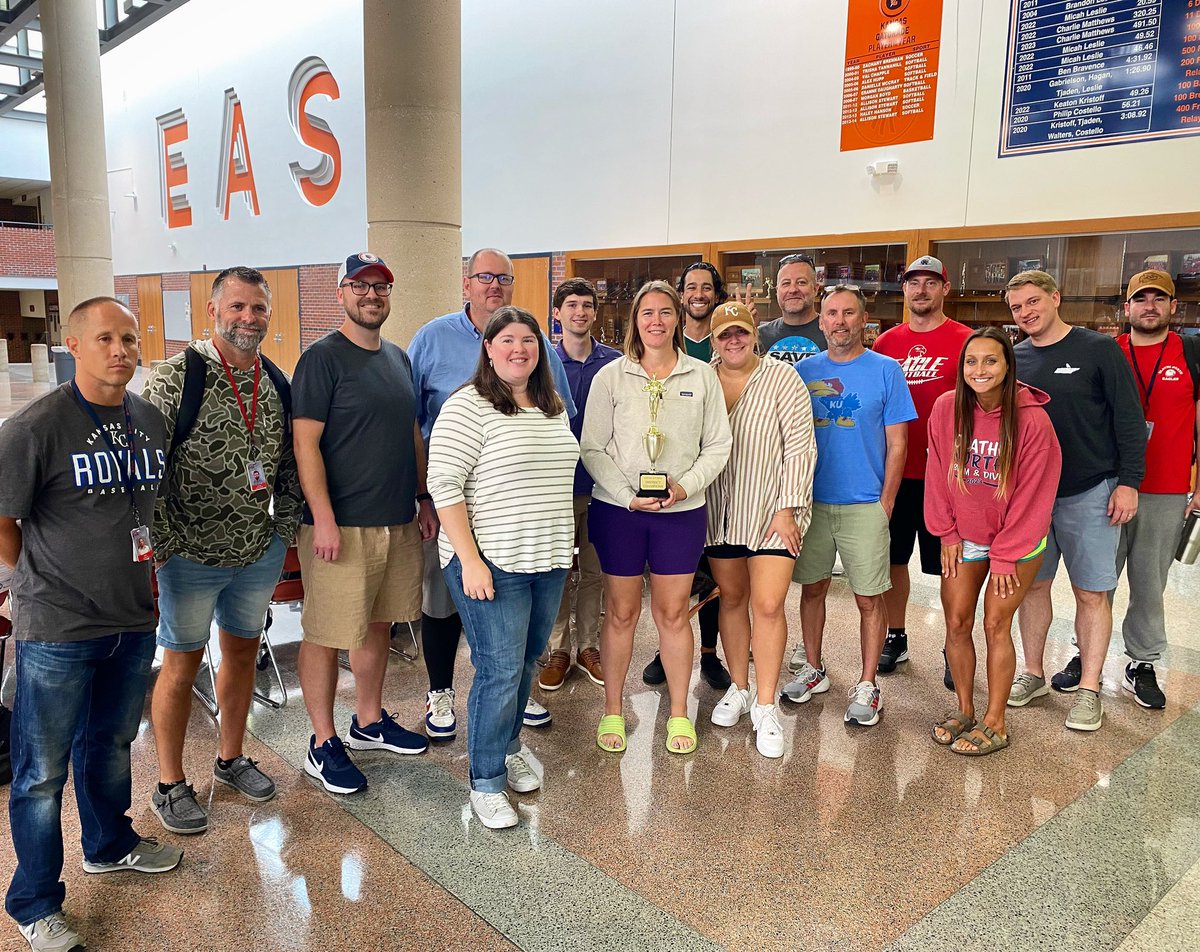 BACK TO BACK! Olathe North social studies department is the district champions once again.