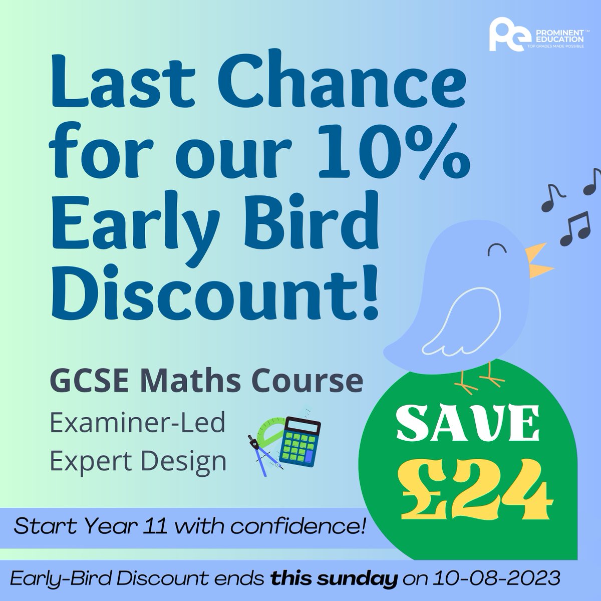 Prominent_EduUK's tweet image. Calling all Students and Parents! (lousdpeaker icon) Sign up today and save 10% on our GCSE Maths SummerCourse. Examiner designed and led. Start your exam year with confidence. Get in touch today and register! 

#GCSEMaths #SummerCourse #MathsCourse #ExamPrep #AcademicSuccess