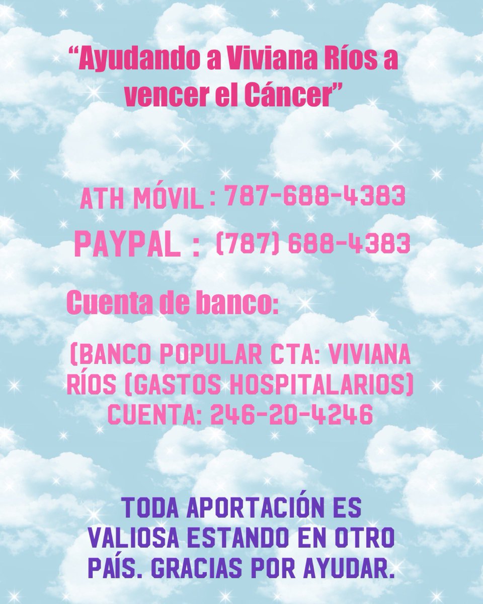 rioos_v's tweet photo. La esperanza no se pierde..
Todos juntos me ayudarán a subir a la próxima etapa. El Transplante de Médula Ósea. 🙏🏻 Agradezco a toda persona que se una a darme la mano. https://t.co/RXqYLAUaKc