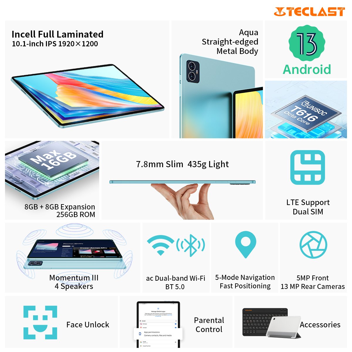 TeclastOfficial's tweet photo. The #TeclastM50Pro brings you an array of features packed into a stunning, thin and light aqua body. Meet Power, Clarity, Evolution. 🌊🌊🌊
Learn More: https://t.co/Ah16tAIkU4
#Teclast #Tablet #M50Pro #thin #tech #light #metalbody #Aqua #16GB #256GB #Android13 #430g https://t.co/CUdu4moikX