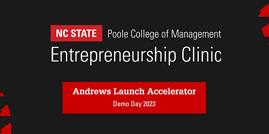 Join the <a href="/NCStateENT/">NC State Innovation and Entrepreneurship</a> Clinic at Demo Day on Aug. 29 to celebrate the Andrews Launch Accelerator 2023 cohort and see what they have been working on this year. 🚀⚙️👀

Reserve a spot. ➡️ ow.ly/ezxt50Purvf <a href="/NCState/">NC State University</a>