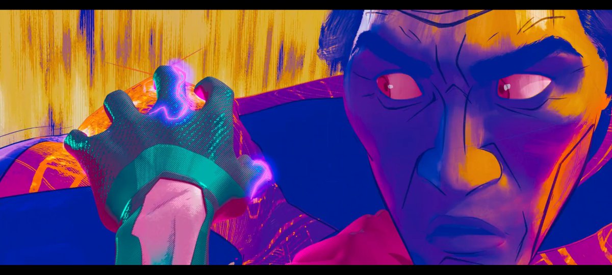 MattyMcDee's tweet image. For this shot, I went with two distinct variations of the color frames. 
I built a handy node where I could shift the hue and apply thresholding per Deep ID or layer.