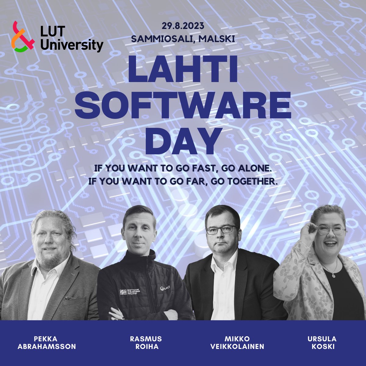 Huikeat puhujat ja verkostoitumista softan tulevaisuuden (ja nykyhetken!) äärellä! Kannattaa tulla vähän kauempaakin katsomaan, kuinka Lahdesta on kuoriutunut oikea softacity! #KoodiaLahest #Lahti <a href="/UniLUT/">LUT University 🚀</a> #Yliopistokaupunki lyyti.in/LahtiSoftwareD…