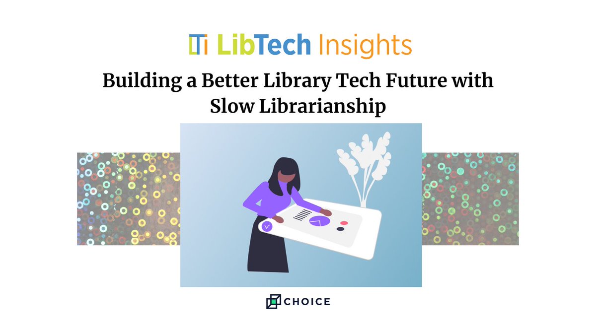Choice_Reviews's tweet photo. Now on #LibtechInsights blog: @librarianmer, reference and instruction librarian @PortlandCC, describes the benefits of slow #librarianship and questions if #innovation is the best direction for library tech. https://t.co/imgneX9uMO #edutech #libraries https://t.co/yMeWiakqQl