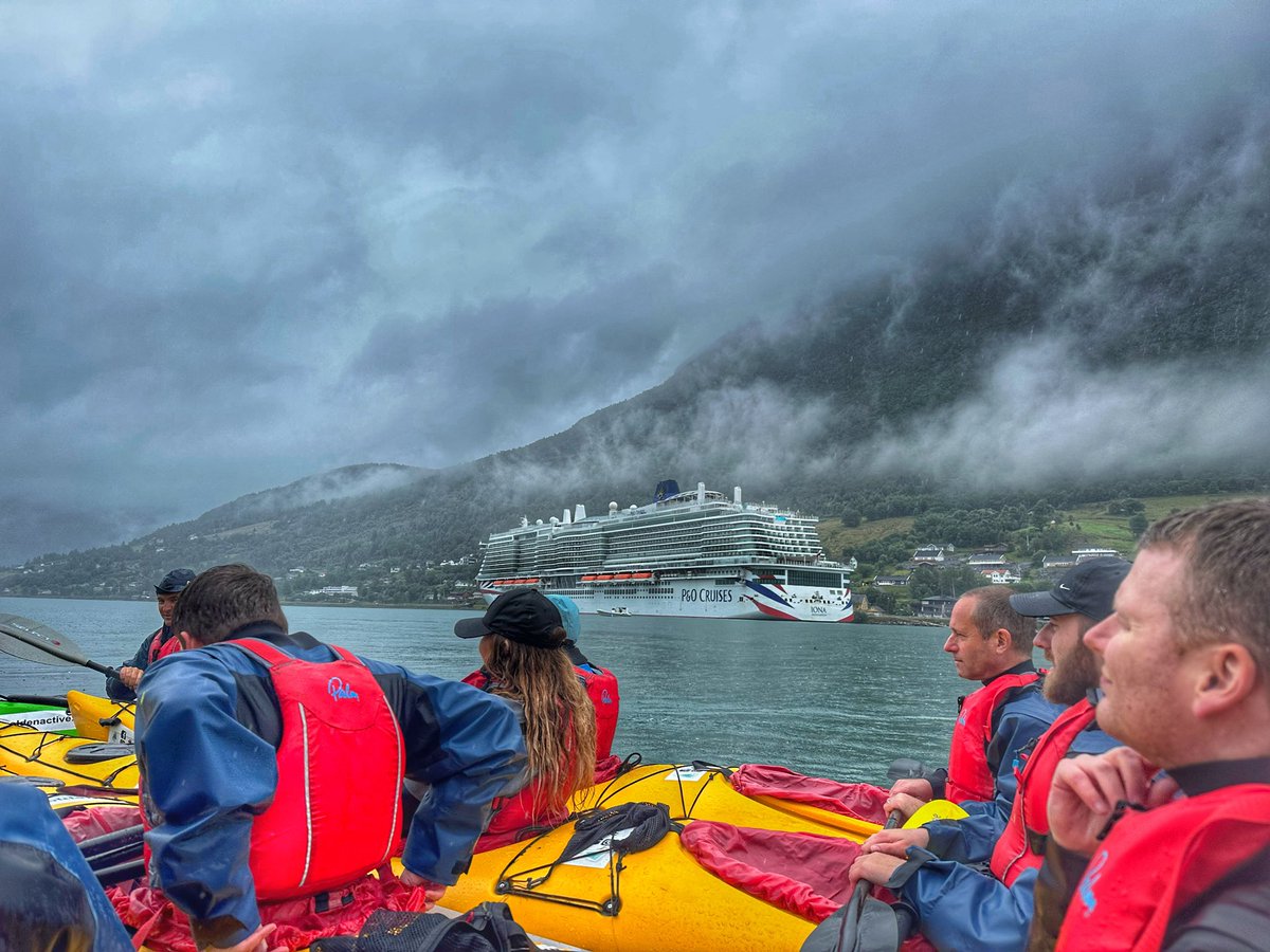 Wow. Kayaking on a Norwegian Fjord has to be one of my best Olden Adventures yet. This is our third trip. What a beautiful place. #oldenadventure <a href="/pandocruises/">P&O Cruises</a>