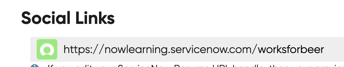 edgarbasto's tweet photo. @ServiceNow I feel complete with my new ServiceNow Resume URL handle. Thank you <3 https://t.co/ZffhpHy5fj