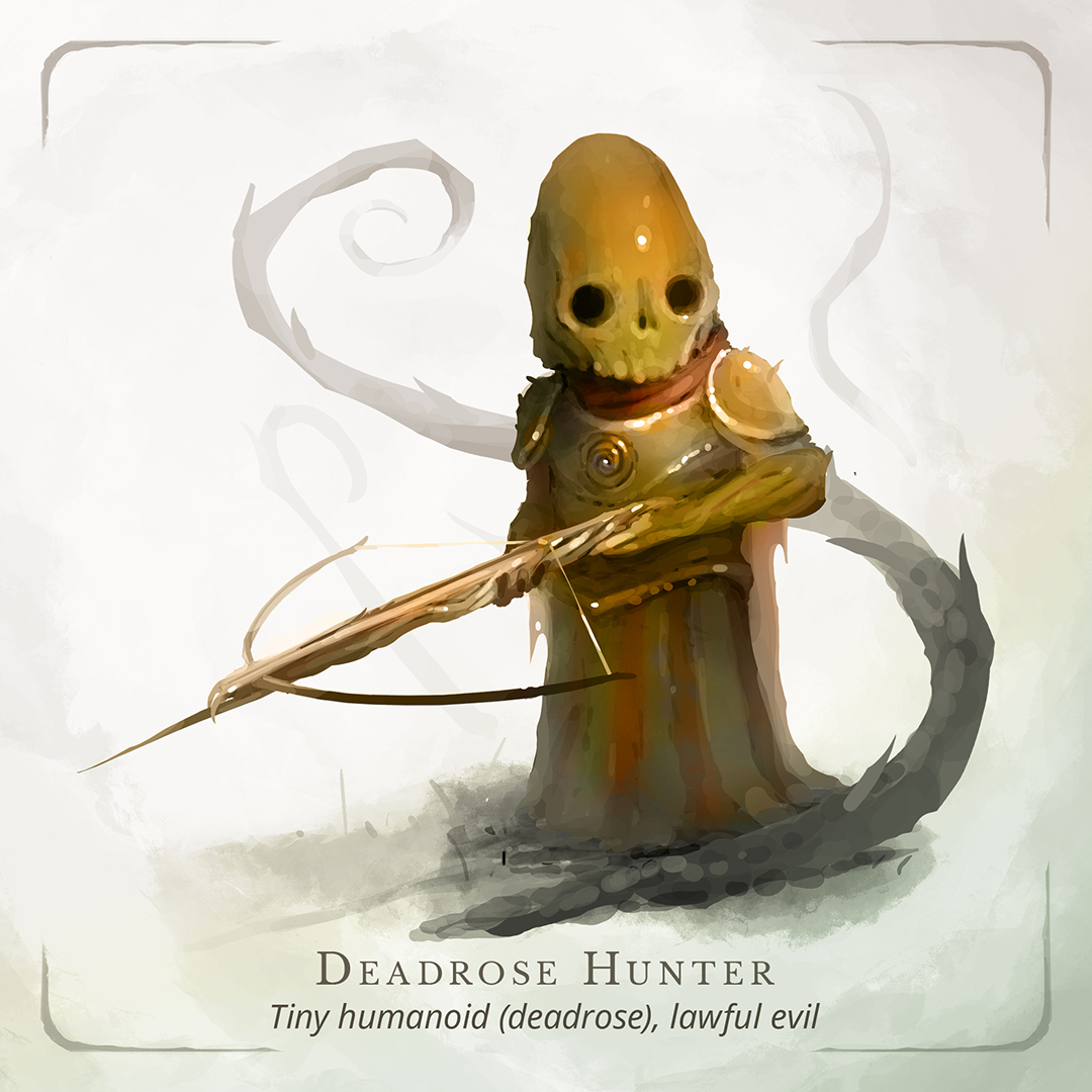 fluffy_folio's tweet photo. Deadrose Hunter – Tiny humanoid, lawful evil

The outskirts of the empire are an endless maze of withering branches and brittle thorns. It is crawling with stranger creatures caught between life and death alike. #dnd #ttrpg https://t.co/T8lzqkaTQV