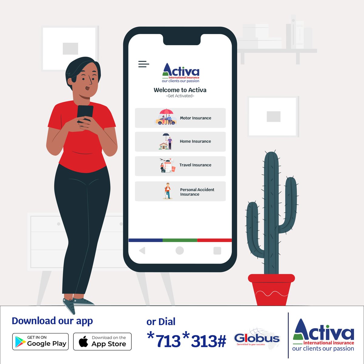 Manage your insurance on the go! 📱 Download the Activa International Insurance mobile app today and access your policies, file claims, and get instant assistance, all at your fingertips. 
#InsuranceApp #Convenience #MobileSolutions
....continue