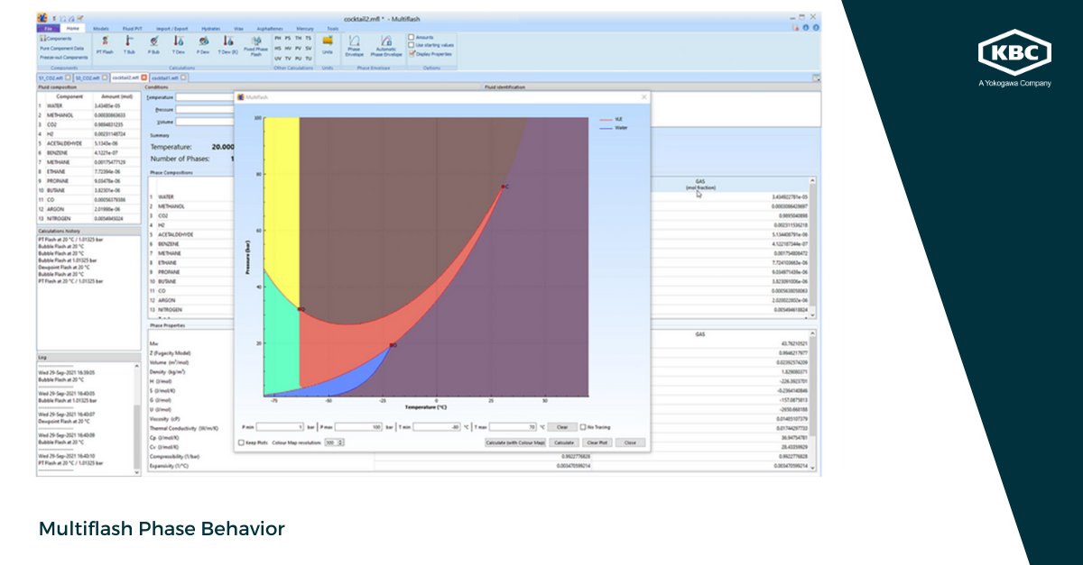 kbc_at's tweet photo. Learn how Multiflash 7.4 software accurately forecasts the #PhaseBehavior and transport properties of complex fluids, giving you the confidence you need to make informed decisions. Request your demo today https://t.co/bd510BSm2u
#PVT #Upstream #KBC https://t.co/Yd5IIjCPbj