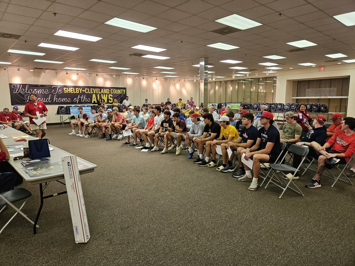 Team orientation for <a href="/Post70Baseball/">Troy AL Post 70 Baseball</a> &amp; <a href="/BrooklawnLegion/">Brooklawn American Legion Baseball</a> this morning <a href="/ALWS_Shelby/">ALWS Shelby</a>. #ALWS23