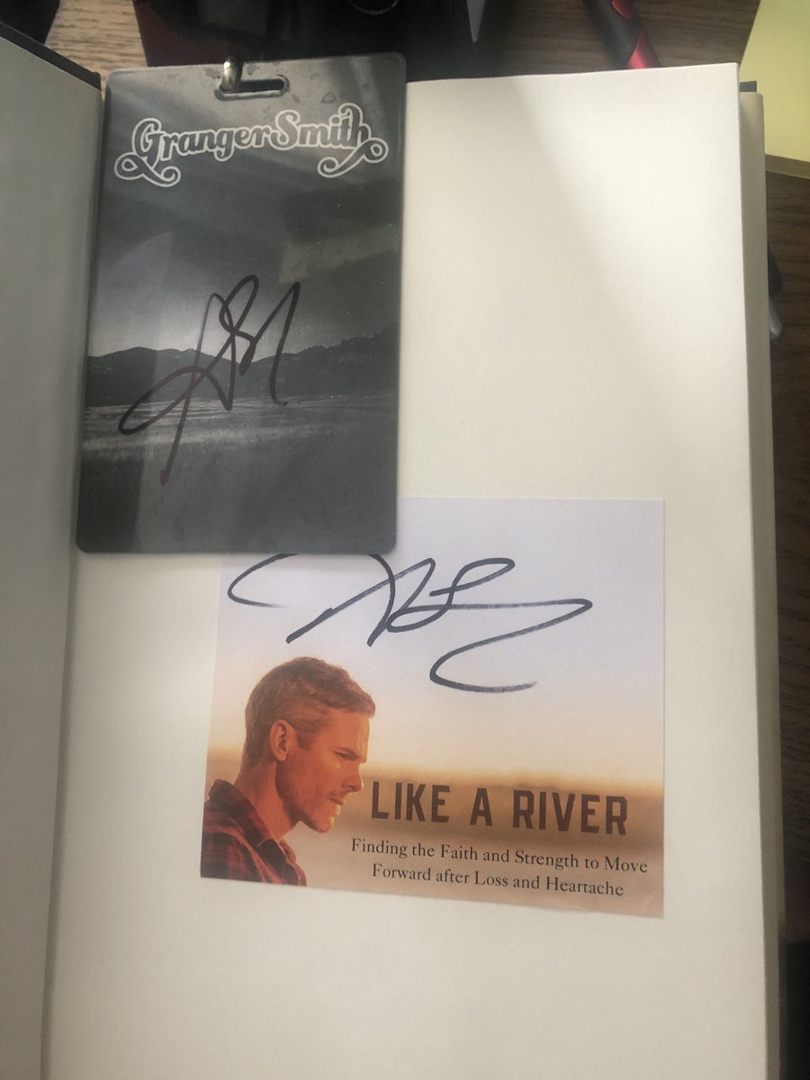 Andy_Green2004's tweet photo. I finally received my copy of #LikeARiver I am very much looking forward to reading this. My bookmark is from a recent meet and greet in PA. @GrangerSmith there are no words to express my gratitude, my life has and forever will be changed for the best. -Thank you and #YEEYEE https://t.co/KrnbpVTBAG