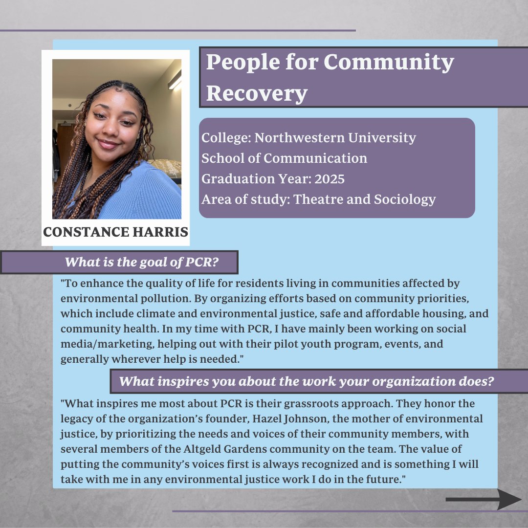 EngageChicago's tweet photo. Today we feature our final student internships with People for Community Recovery and Heal to Action.

Thank you to our partner organizations and students; we're grateful for their dedication to the communities they serve!

#EngageChicago #ChicagoInternships #CommunityPartners https://t.co/KlKEMZyKao