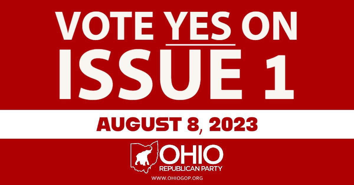 Today is the day to vote YES on Issue 1! #YesOnOne