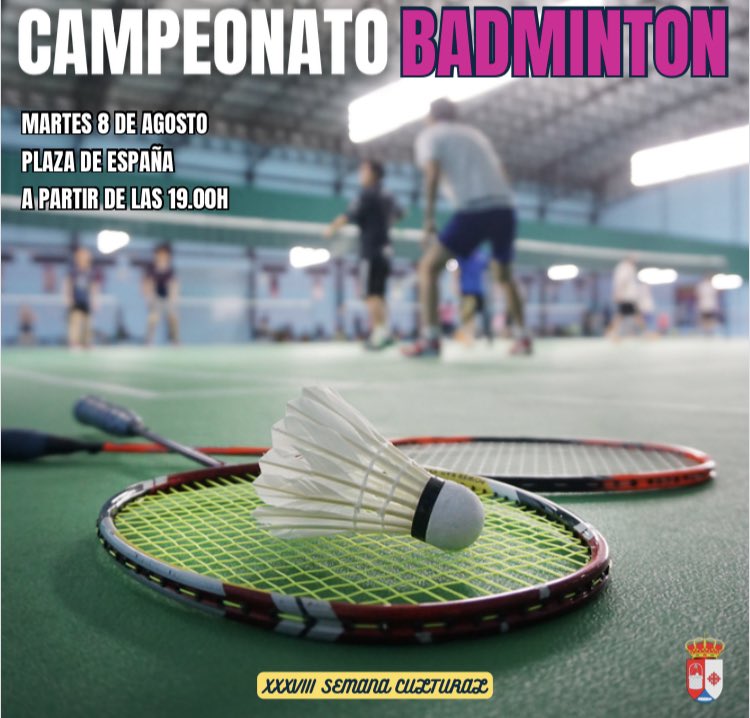 Pozuelo's tweet photo. Debido a las altas temperaturas el inicio del  Bádminton se retrasa a las 20:00!

🏸🏸🏸🏸🔥🥵🔥🥵 https://t.co/YZ9iWGA9oH