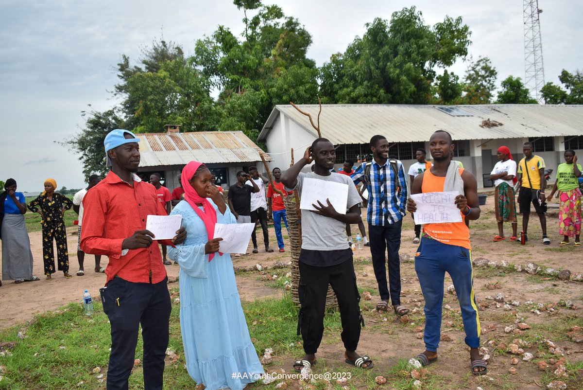 CeesayHamza's tweet photo. Exactly a week ago with @ActionAidGambia @ D 3rd edition Niamina East Youth Convergence where I Facilitated training of 150 youth on civic education using a very resourceful manual developed by @ActivistaGambia. Embarked on #CommunityService by #planting at least 150 #seedlings https://t.co/atu7oUx9d0