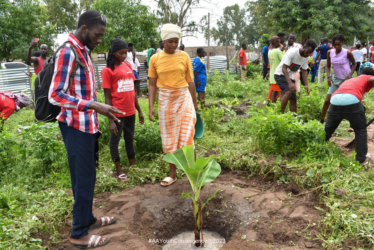 CeesayHamza's tweet photo. Exactly a week ago with @ActionAidGambia @ D 3rd edition Niamina East Youth Convergence where I Facilitated training of 150 youth on civic education using a very resourceful manual developed by @ActivistaGambia. Embarked on #CommunityService by #planting at least 150 #seedlings https://t.co/atu7oUx9d0