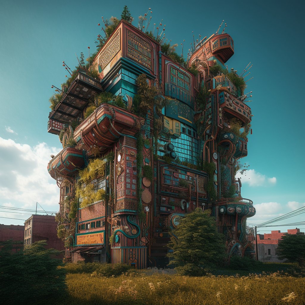s4dclimate's tweet photo. Where nature meets innovation: behold the marvel of a #SolarpunkBuilding! Walls breathe green, windows harness sunbeams. #GreenTechDesign #Solarpunk #SolarElegance #UrbanUtopia #GreenUtopia #art #SolarpunkArt #TuesdayVibe #TuesdayMotivation #ClimateChange #Sustainability https://t.co/MkKj7g196L