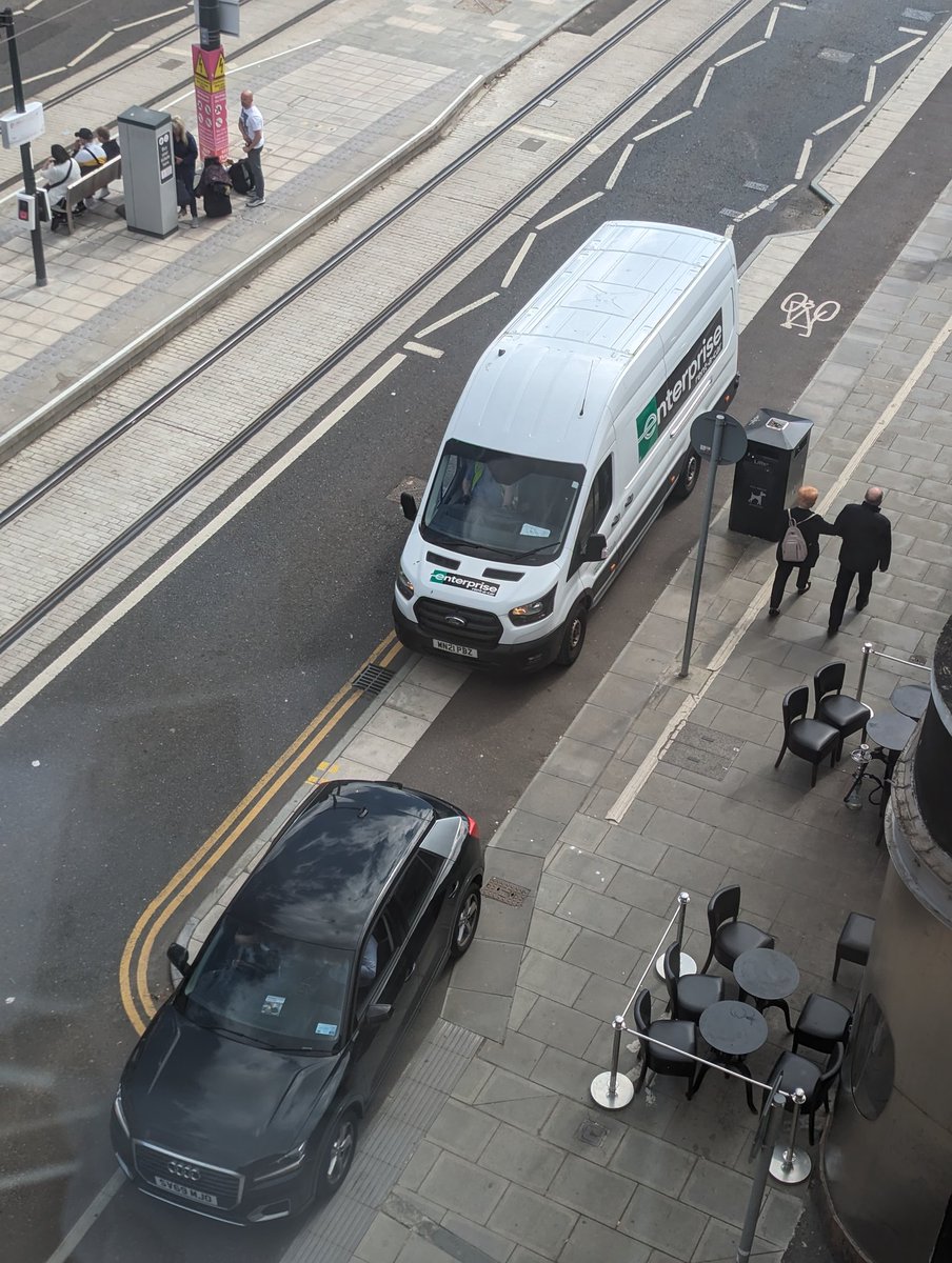 dougalstanton's tweet photo. Hi @edinhelp what's the ETA on bollards or at least enforcement of the existing infrastructure here in Leith? https://t.co/xsAHIvQo3b
