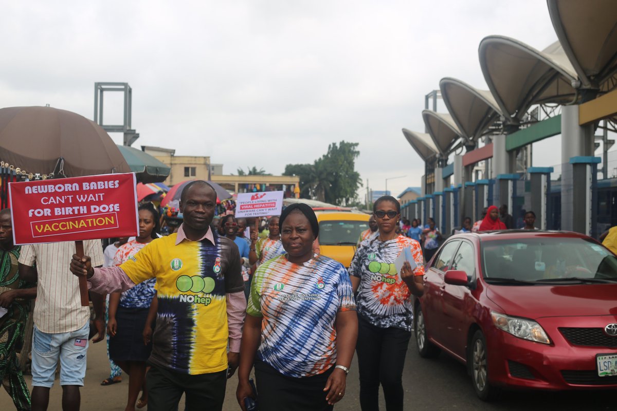 Pictures from the World Hepatits Day 2023. We had an outreach and free testing at Yaba Market, Lagos Nigeria and currently running 1month free testing @nimnigeria

#OnelifeOneliver #worldhepatitisday 
@Fmohnigeria @ncdc @Camp_Nigeria @IsholaPhilip @Ehimario @LawalSalako @WHO