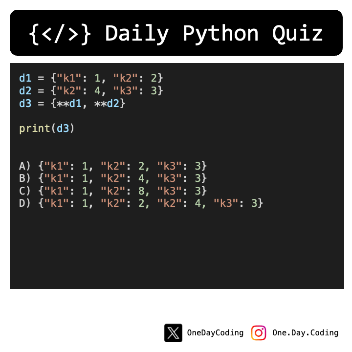 OneDayCoding's tweet image. What&apos;s the correct answer?