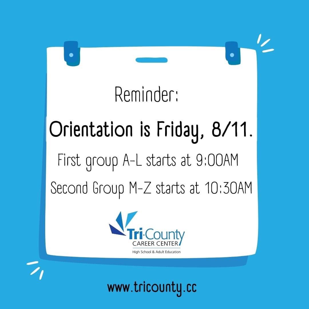 Mark your calendars! 📅 Orientation Day is coming up this Friday, 8/11. Students and parents, join us to kickstart an exciting new school year. See you there! 🎒✏️