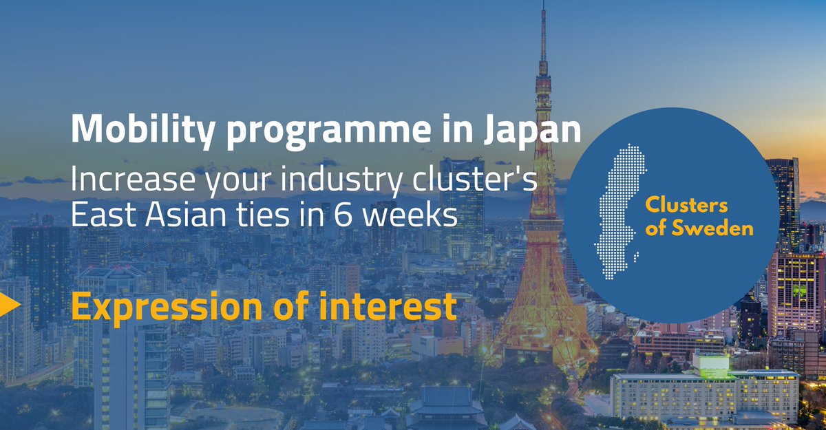 🇯🇵 Industry #cluster managers! Join this funded 6-week mobility programme in #Japan, and increase your East Asian ties.

👉 Details and application: lnkd.in/gUzZEwg2 (deadline: August 31)