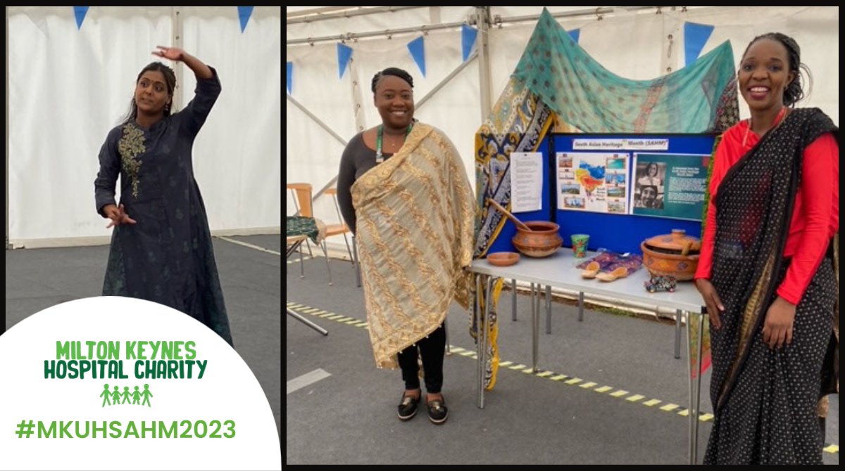 It was fantastic to join in the celebration of South Asian Heritage Month today! There was a Kathak dancing demo by the amazing <a href="/pagravdanceco/">Pagrav Dance Company</a>, music, and the charity funded staff vouchers for 50% off a delicious Asian menu in the hospital restaurant! #MKUHSAHM2023