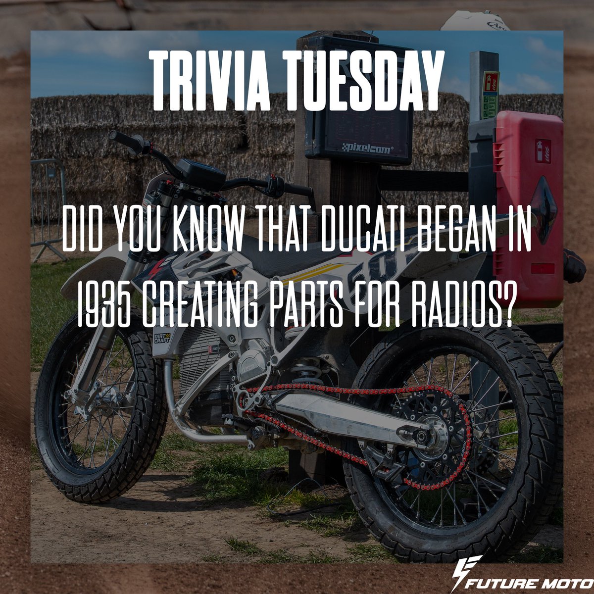 moto_future's tweet photo. Ducati had an interesting start to their history, beginning in 1935 creating radio parts! https://t.co/RjuHNpUlVB