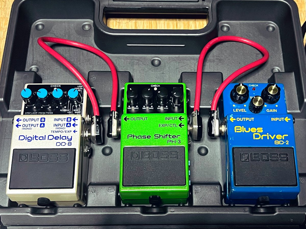 BOSS 3個ペダルボード、アップデート #BOSS #エフェクターボード