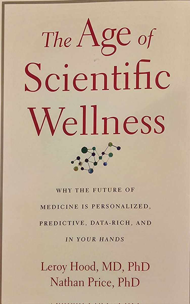 Highly recommend this book. The concept of #scientificwellness has long been brewing and perfectly summarized here. Also, I love the concept of #valuebasedcare, where physicians are compensated based on meaningful improvement of patient's health instead of # of patients seen