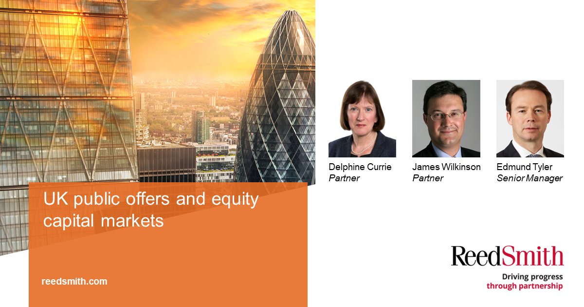 With a near-final set of regulations governing public offers and equity capital markets released by the UK Government, Delphine Currie, James Wilkinson and Edmund Tyler have written a new client alert on <a href="/TheFCA/">Financial Conduct Authority</a> latest papers and what this means for you

reedsmith.com/en/perspective…
