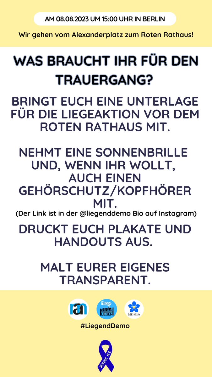 LiegendDemo's tweet photo. #Berlin #MECFS #PostCovid #PostVac #longcovid #pcs #longcovidsyndrom #berlinevents #heuteinberlin #mecfsawareness #MEAwareness #MillionsMissing #berlinblog #SevereMeAwarenessday #MyalgischeEnzephalomyelitis #MEAwarenessDay #longcovid #GDB #Pflegestufe #berlinevents https://t.co/nqOIxR4NAZ