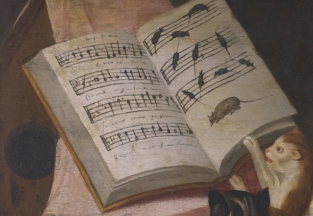 'A glaring of cats, making music and singing.'
Flemish School, c1700
[Wondering if anyone can make out the words of their song?]
#InternationalCatDay #internationalcatday2023 
#CatsOfTwitter #cat #cats #earlymusic #musicnotation