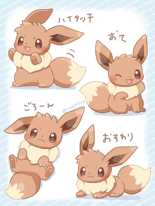 芸をおぼえたイーブイ