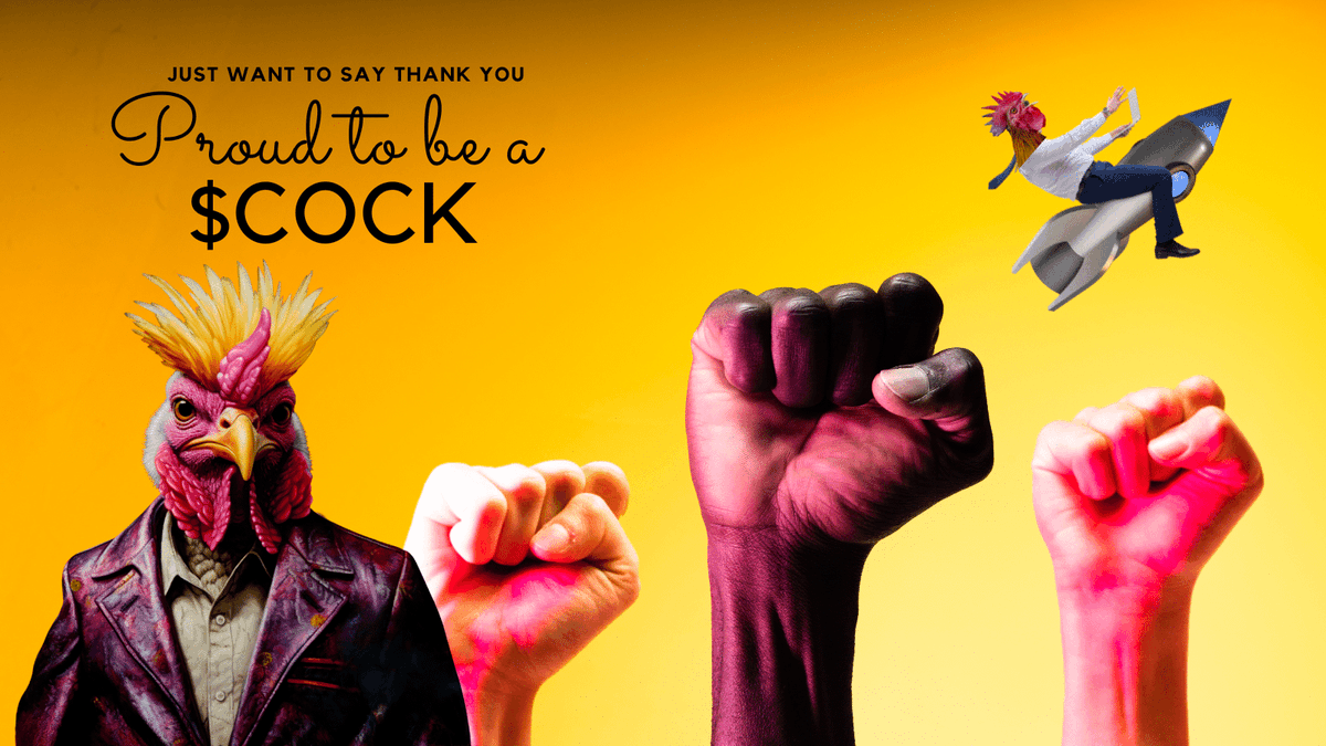 CockCoin_ADA's tweet photo. We #CockLovers ❤️nobody can stopped us anymore, we are like war machines , we work with 2 projects in advance, the minting promises to be epic, then will come a nice surprise for you all #CockStars #SuperCocks #NFT https://t.co/cZ9Rso9daZ