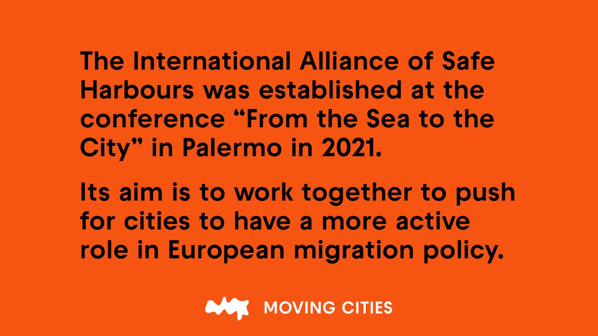 movingcities_eu's tweet photo. The International Alliance of #SafeHarbours advocates for cities to play an active role in shaping #EU migration policies.
Joining forces across borders, city networks shine a spotlight on welcoming municipalities 🤝 #solidaritycities @Seebruecke_intl @FromSea2City https://t.co/VSyIsxQ1DD