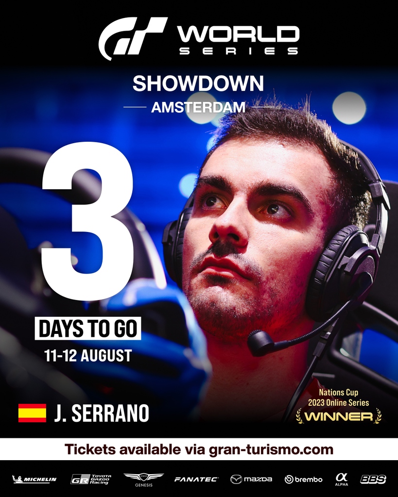 Just 3️⃣ more days ... 

#GTWorldSeries #GT7