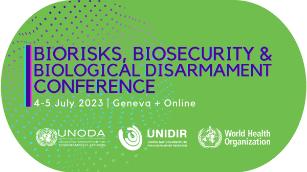 UNIDIR's tweet photo. #ICYMI the Biorisks, Biosecurity & Biological Disarmament Conference 2023 Panel 1 explored key advances in the biological sciences, & their positive and negative implications for biosecurity & biological disarmament.
Watch the recording ๐๐ฝ https://t.co/5UMyBPgrx4
#bioconference https://t.co/KdhO421tGo