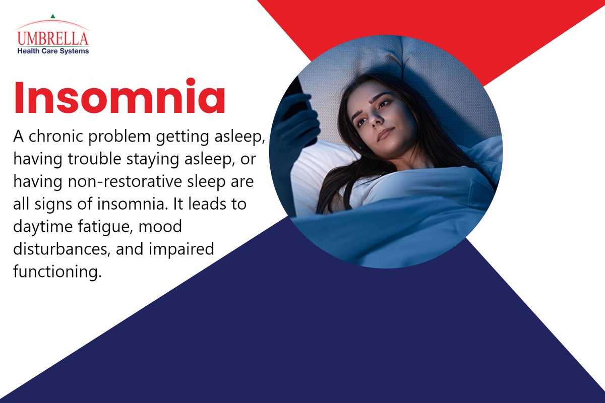 umbrellahcs's tweet photo. Insomnia is difficulty getting to sleep or staying asleep for long enough to feel refreshed the next morning.
#Insomnia https://t.co/2BDcg4VYe5